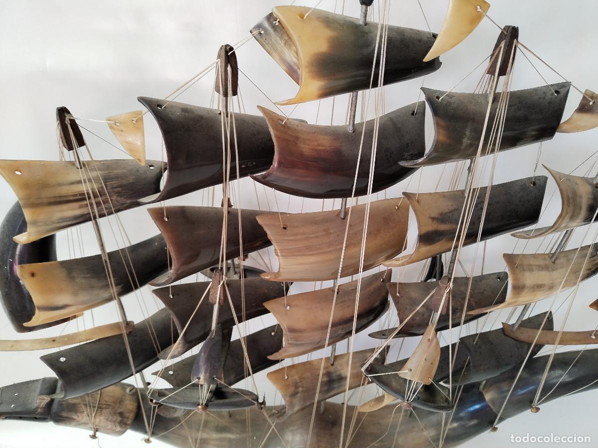Antig&uuml;edades: BARCO ANTIGUO CON CUERNO DE BUEY - Foto 7