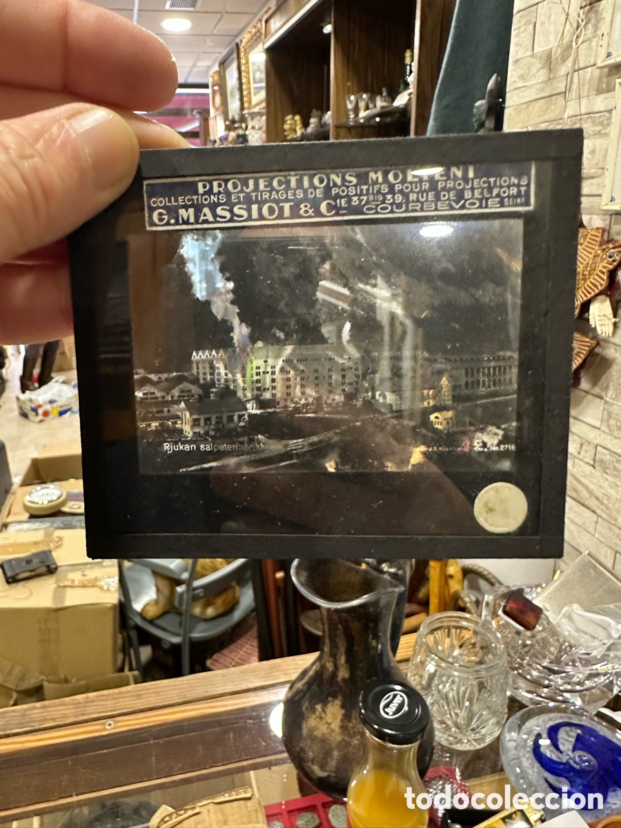 Antig&uuml;edades: Lote de 28 cristales para linternas m&aacute;gicas - Foto 22