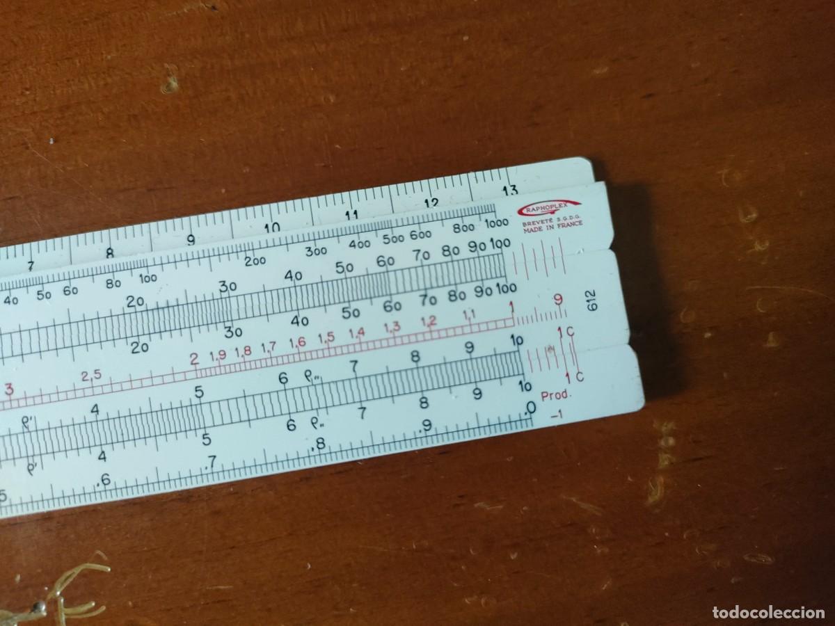 Antig&uuml;edades: REGLA DE CALCULO GRAPHOPLEX 612 SLIDE RULE SIN EL CURSOR - Foto 2