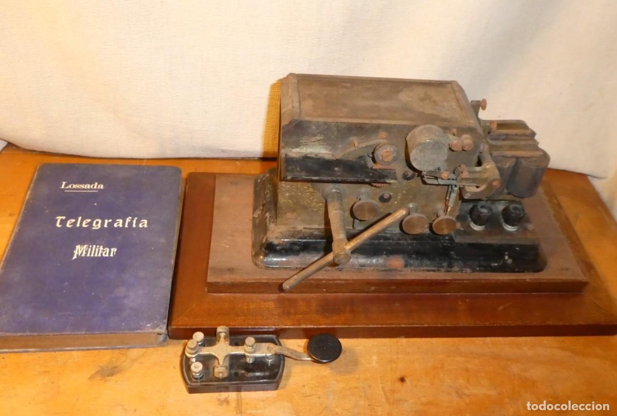 Antig&uuml;edades: TELEGRAFO TRANSMISOR, Y PERFORADOR, DE CINTA DE PAPEL - Foto 1