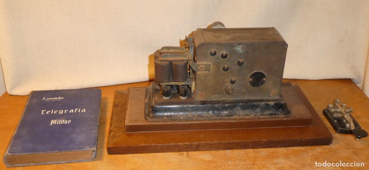 Antig&uuml;edades: TELEGRAFO TRANSMISOR, Y PERFORADOR, DE CINTA DE PAPEL - Foto 3