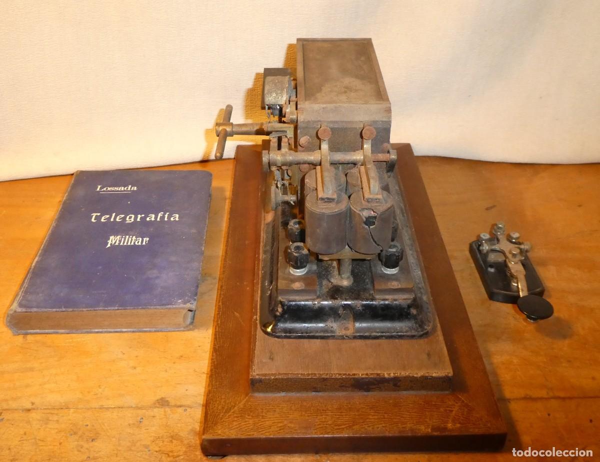 Antig&uuml;edades: TELEGRAFO TRANSMISOR, Y PERFORADOR, DE CINTA DE PAPEL - Foto 4