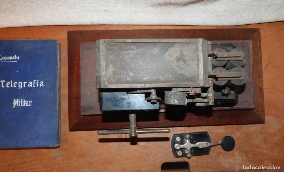 Antig&uuml;edades: TELEGRAFO TRANSMISOR, Y PERFORADOR, DE CINTA DE PAPEL - Foto 7