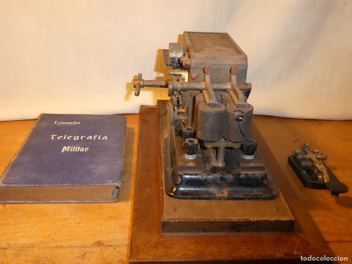 Antig&uuml;edades: TELEGRAFO TRANSMISOR, Y PERFORADOR, DE CINTA DE PAPEL - Foto 12