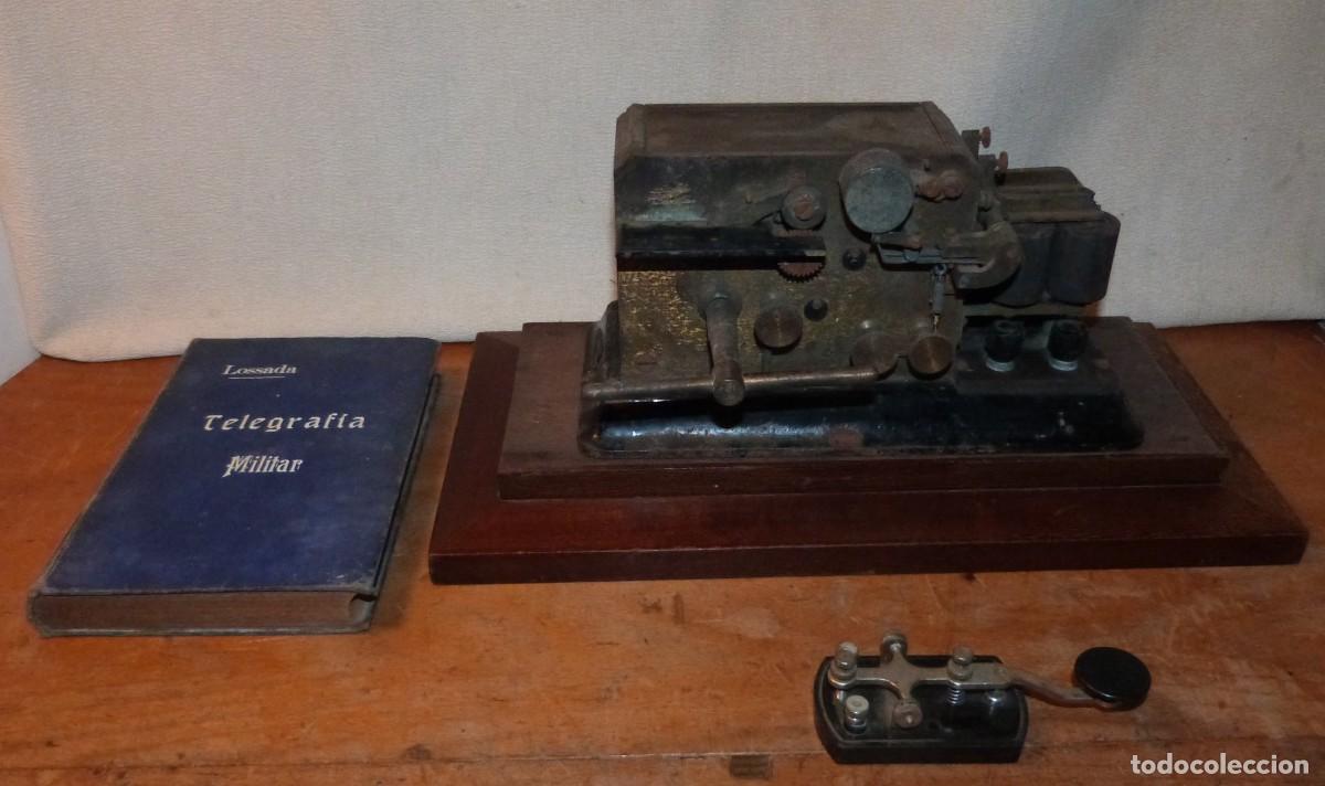 Antig&uuml;edades: TELEGRAFO TRANSMISOR, Y PERFORADOR, DE CINTA DE PAPEL - Foto 14