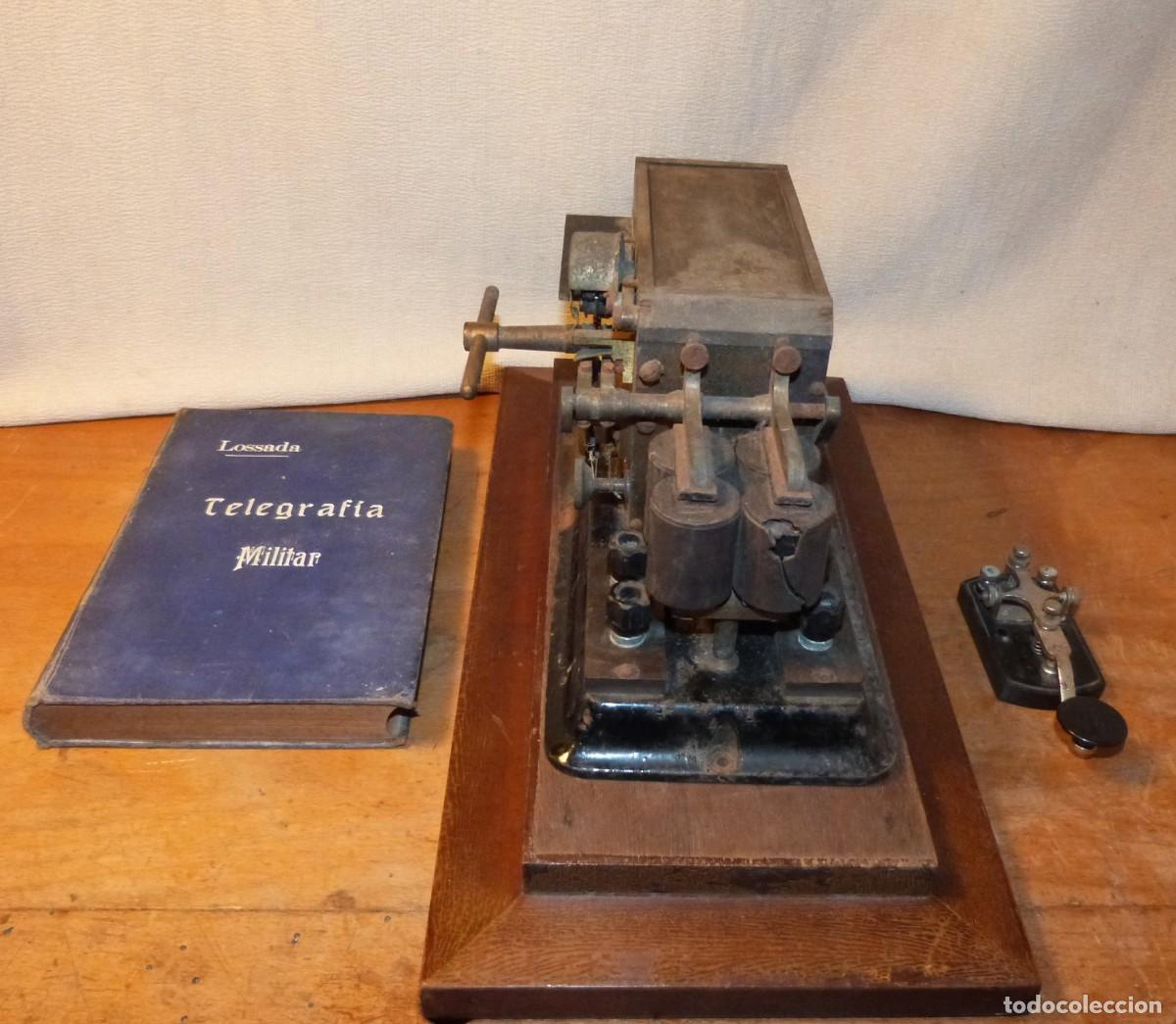 Antig&uuml;edades: TELEGRAFO TRANSMISOR, Y PERFORADOR, DE CINTA DE PAPEL - Foto 16