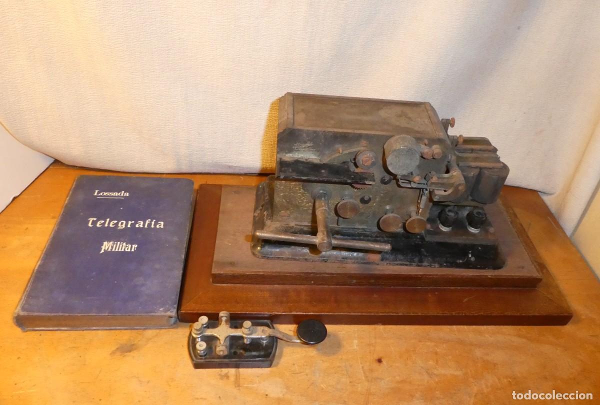 Antig&uuml;edades: TELEGRAFO TRANSMISOR, Y PERFORADOR, DE CINTA DE PAPEL - Foto 17