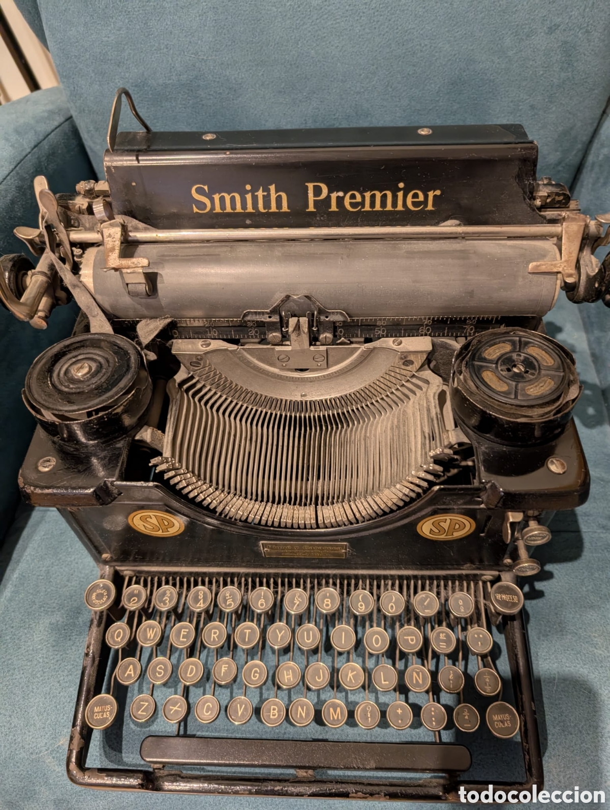 Antig&uuml;edades: MAQUINA DE ESCRIBIR FUNCIONANDO SMITH PREMIER - Foto 2