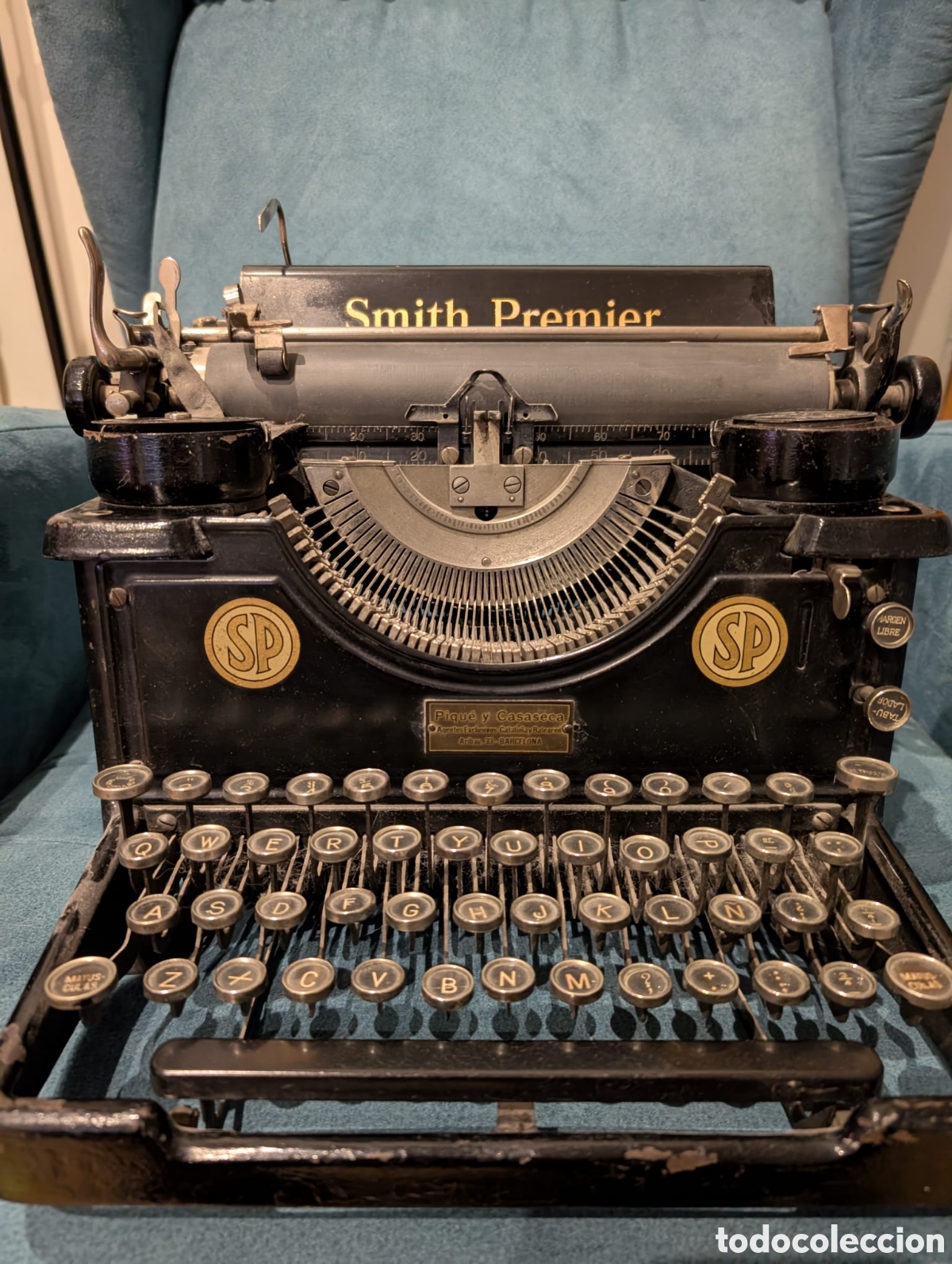 Antig&uuml;edades: MAQUINA DE ESCRIBIR FUNCIONANDO SMITH PREMIER - Foto 1