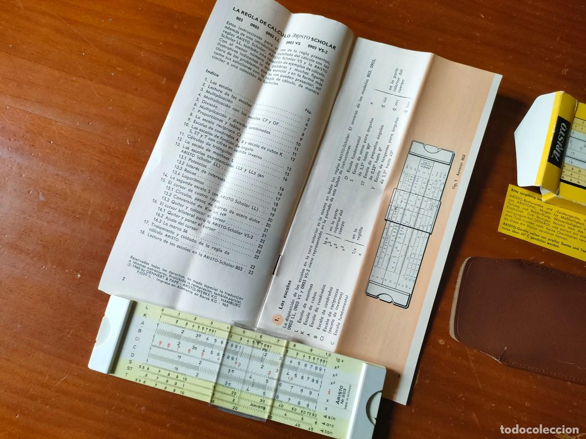 Antig&uuml;edades: REGLA DE C&Aacute;LCULO ARISTO 803 SLIDE RULE - Foto 27