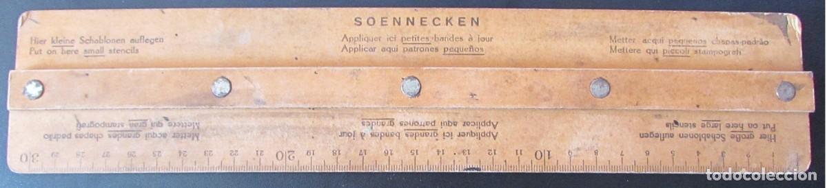 Antig&uuml;edades: REGLA SOENNECKEN DE PATRONES PEQUE&Ntilde;OS - Foto 1