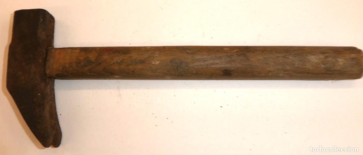 Antig&uuml;edades: Antiguo martillo madera y forja - Foto 3
