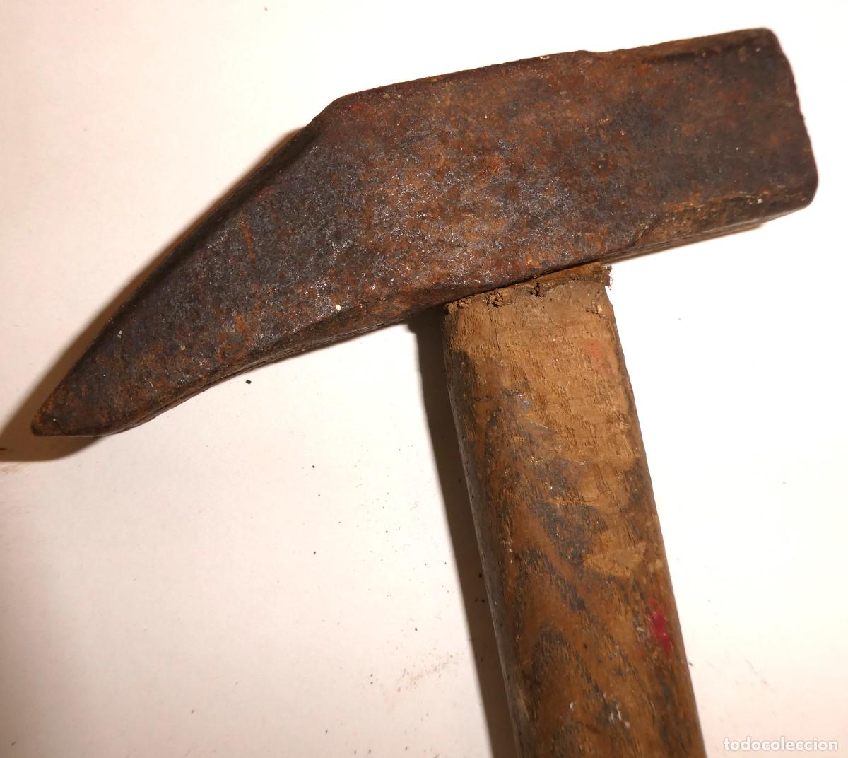 Antig&uuml;edades: Antiguo martillo madera y forja - Foto 1