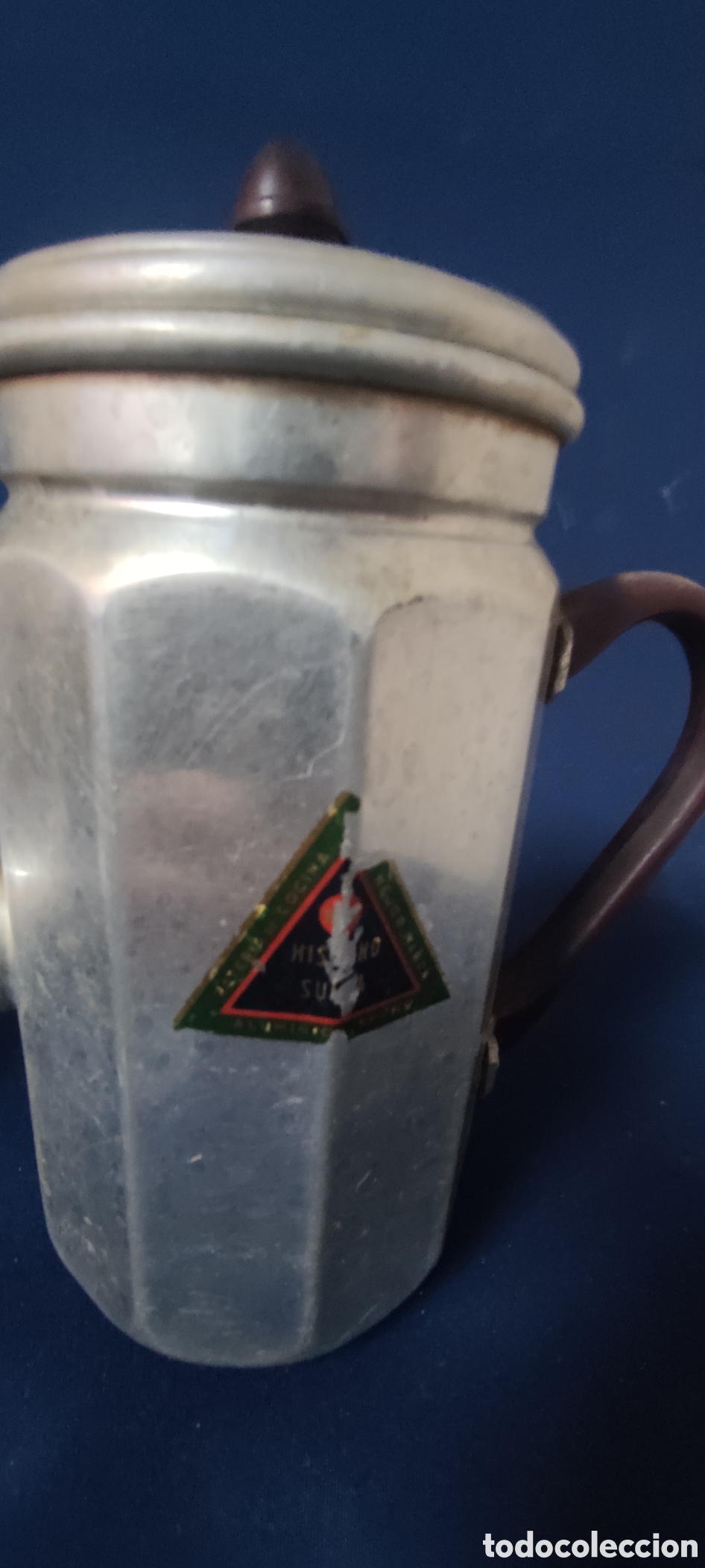 Antig&uuml;edades: Antigua cafetera y medida de aluminio - Foto 6