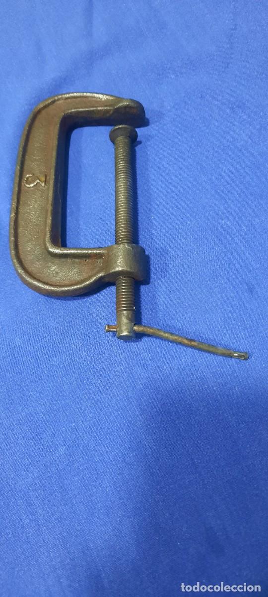 Antig&uuml;edades: ANTIGUA PRENSA O TORNILLO DE CARPINTERO - Foto 1