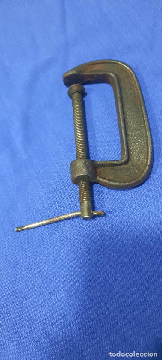 Antig&uuml;edades: ANTIGUA PRENSA O TORNILLO DE CARPINTERO - Foto 2