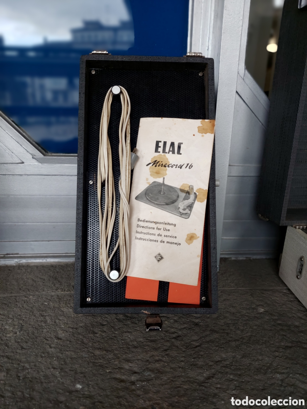 Antig&uuml;edades: TOCADISCOS PORT&Aacute;TIL ROESTER FUNCIONANDO MALETA - Foto 4