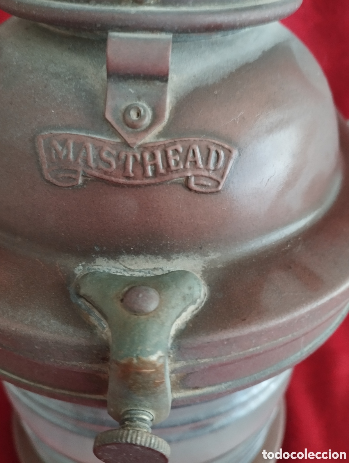Antig&uuml;edades: Antiguo Farol Masthhead Bronce. - Foto 5