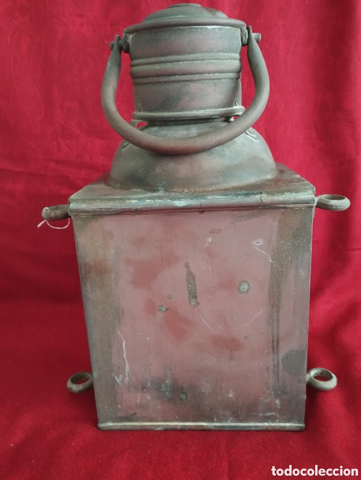 Antig&uuml;edades: Antiguo Farol Masthhead Bronce. - Foto 9