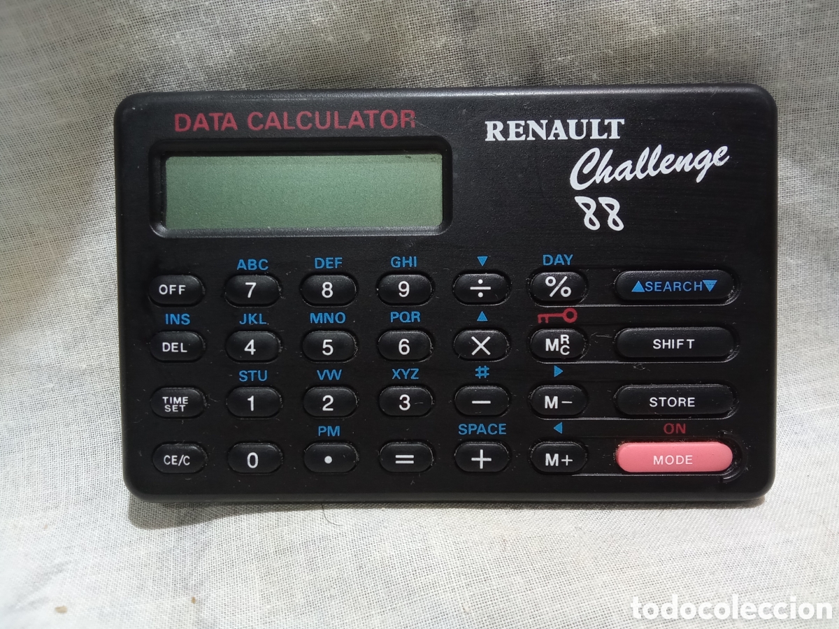 Antig&uuml;edades: CALCULADORA OBSEQUIO RENAULT CHALLENGE 88 - Foto 1