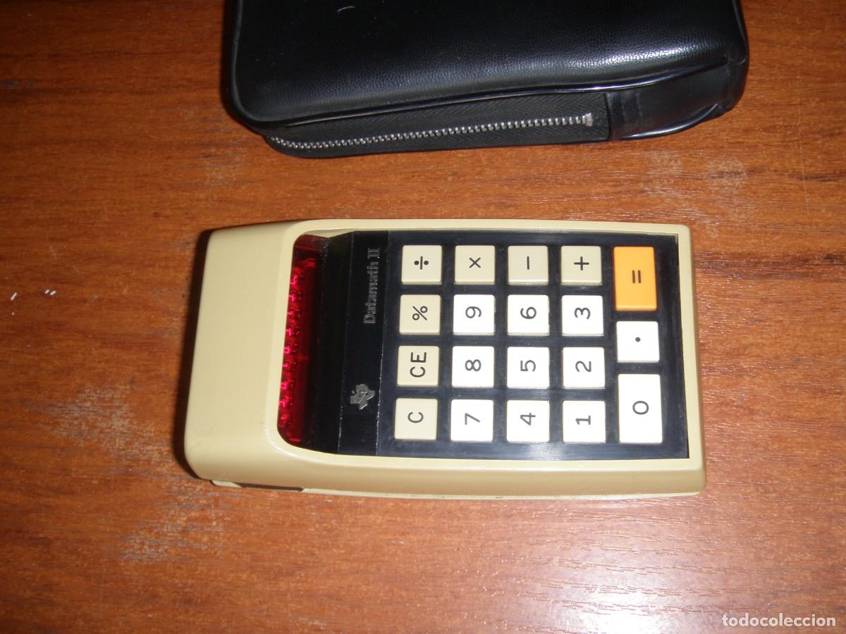 Antig&uuml;edades: CALCULADORA TEXAS INSTRUMENTS DATAMATH II FUNCIONANDO EN SU FUNDA - Foto 2