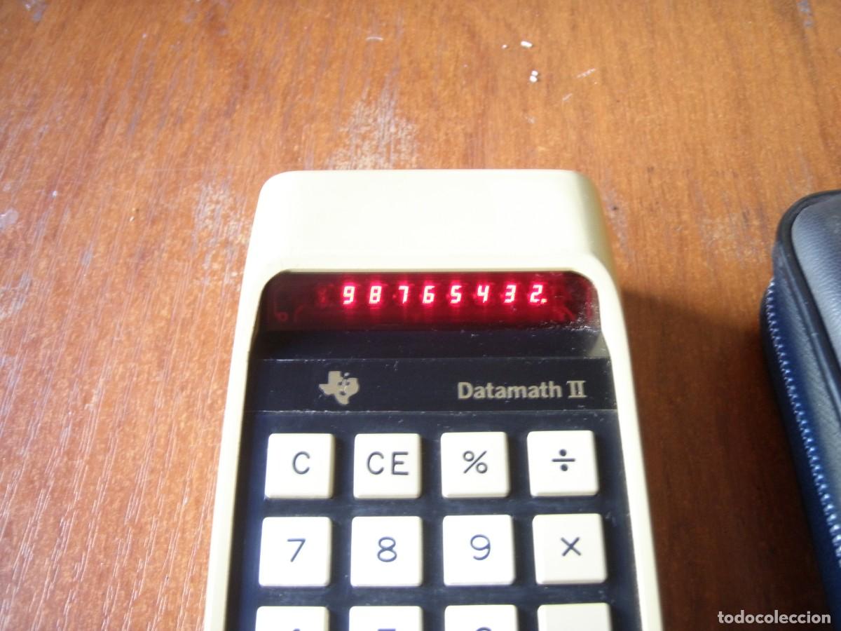 Antig&uuml;edades: CALCULADORA TEXAS INSTRUMENTS DATAMATH II FUNCIONANDO EN SU FUNDA - Foto 3