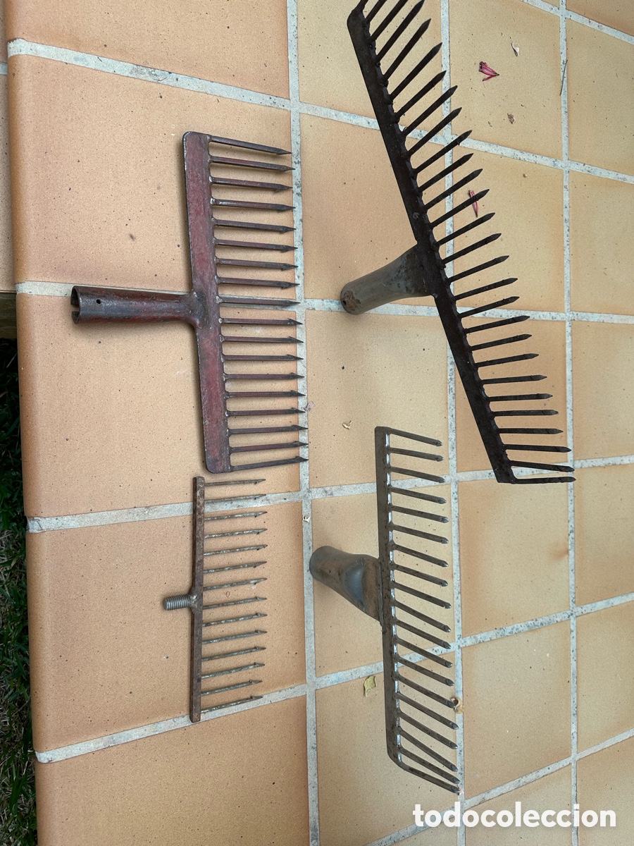 Antig&uuml;edades: Lote de fitoras antiguas de forja - Foto 7