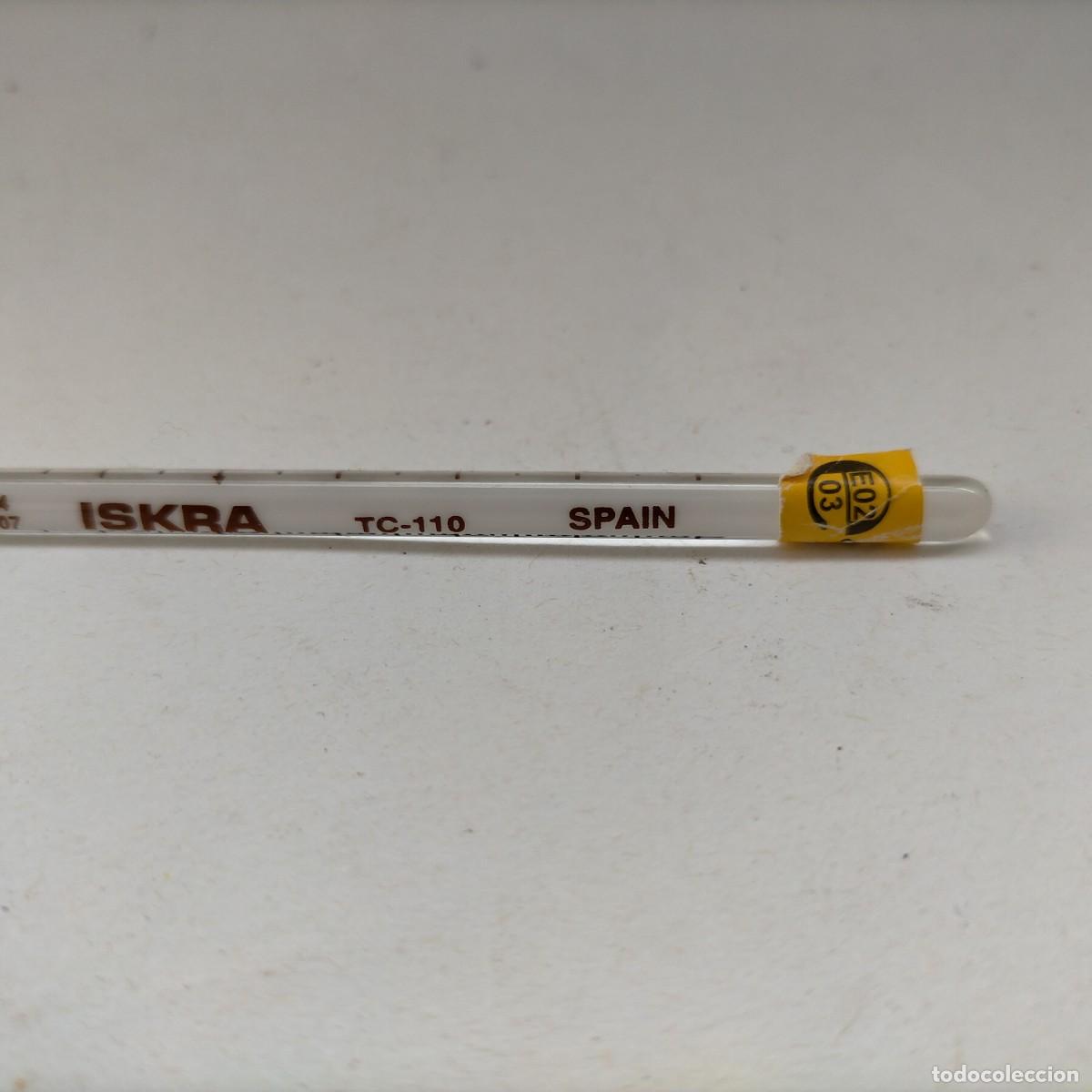 Antig&uuml;edades: TERMOMETRO MECURIO MARCA ISKRA - - Foto 3