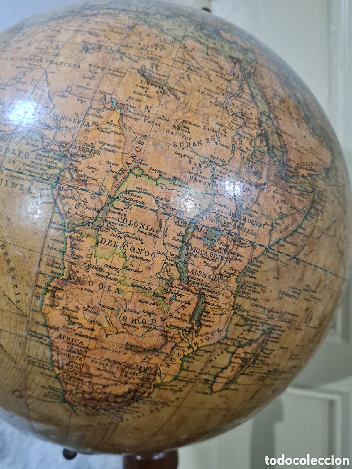 Antig&uuml;edades: NUEVO GLOBO TERRESTRE (MANG STUTTGART) Antiguo - Foto 3