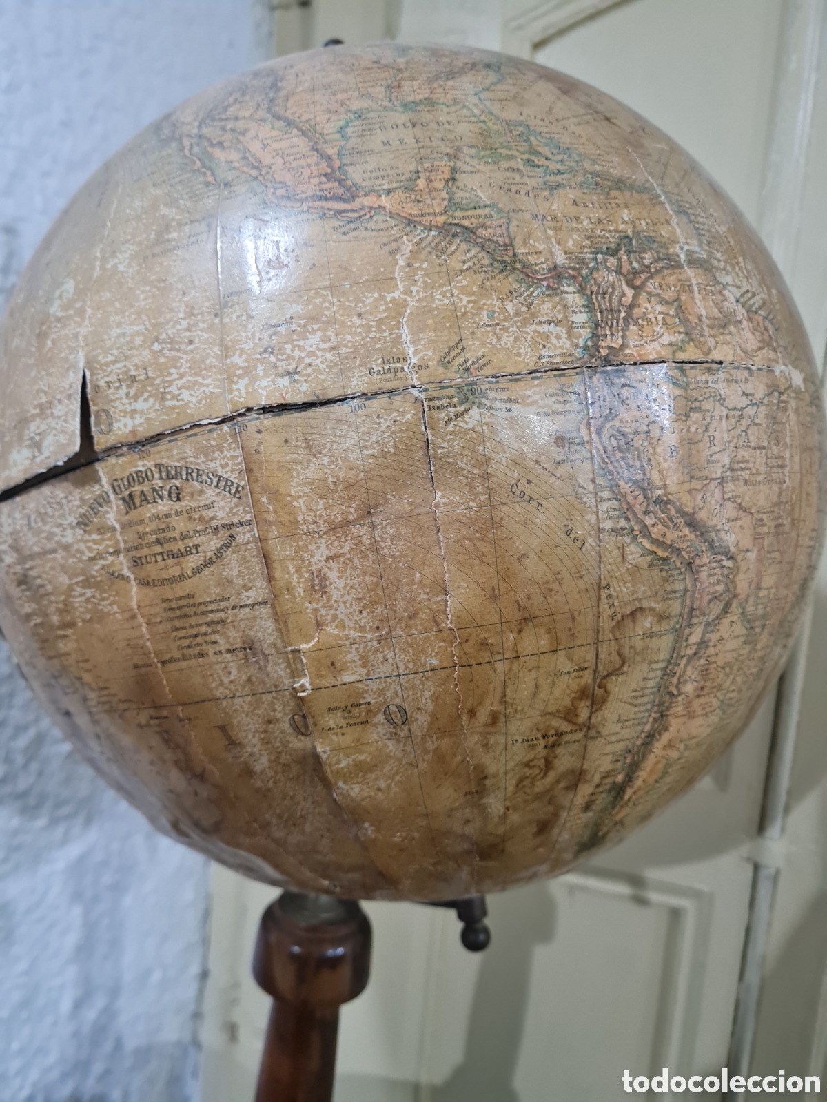 Antig&uuml;edades: NUEVO GLOBO TERRESTRE (MANG STUTTGART) Antiguo - Foto 5