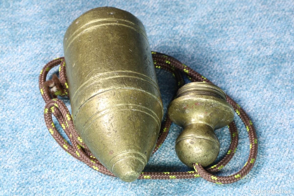 Antig&uuml;edades: Plomada para construcci&oacute;n. Sin nuez. Plumb bob for construction. Without nut. - Foto 3
