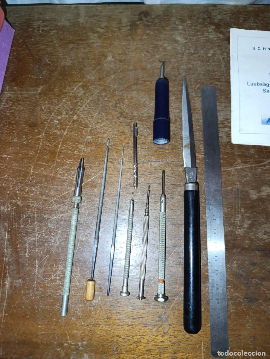 Antig&uuml;edades: Practicas herramientas de relojero - Foto 2