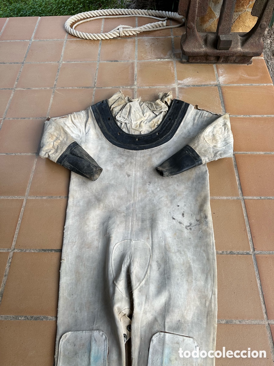 Antig&uuml;edades: Traje antiguo buzo cl&aacute;sico - Foto 4