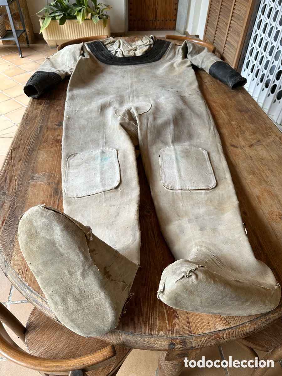 Antig&uuml;edades: Traje antiguo buzo cl&aacute;sico - Foto 8