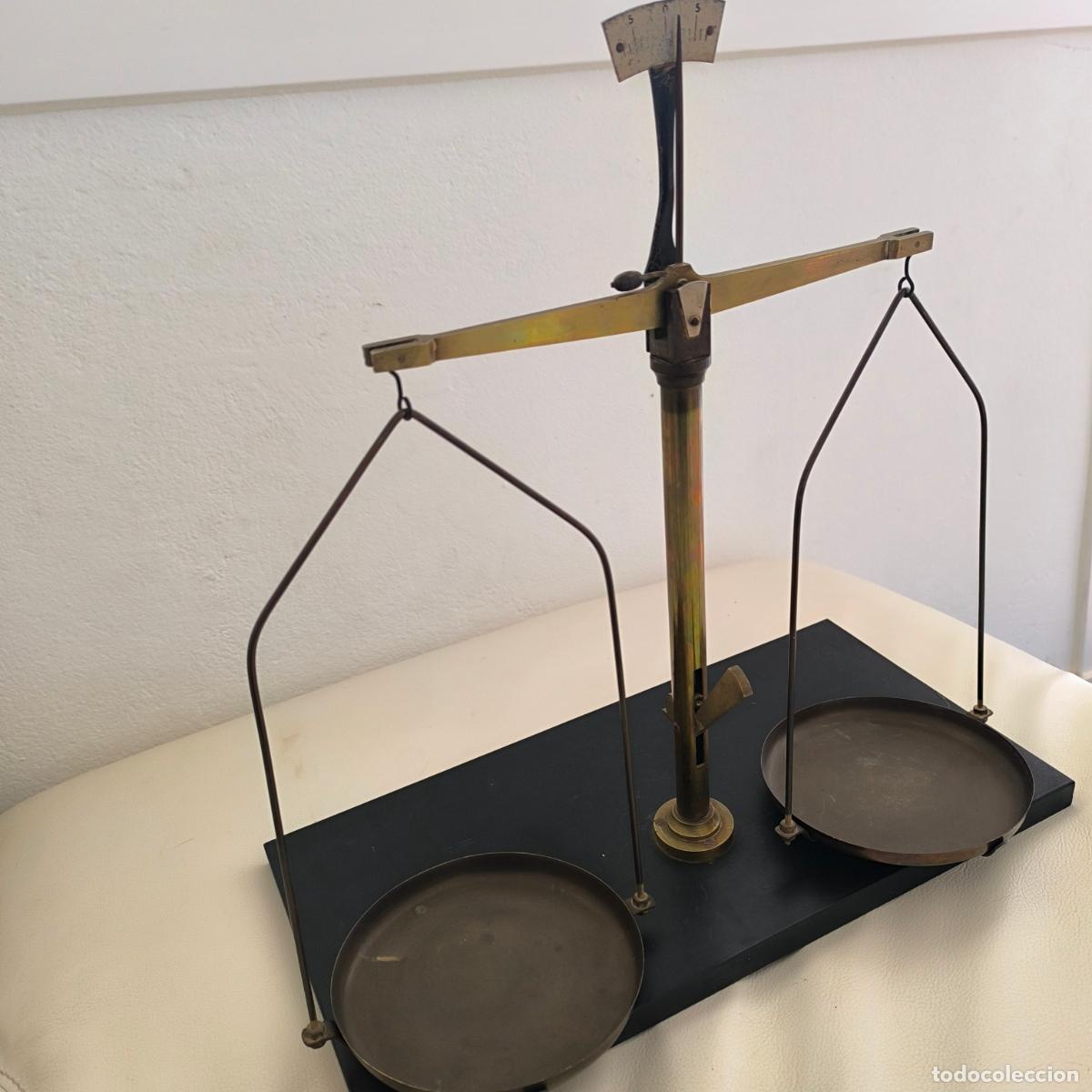 Antig&uuml;edades: B&aacute;scula balanza de farmacia precision - Foto 5