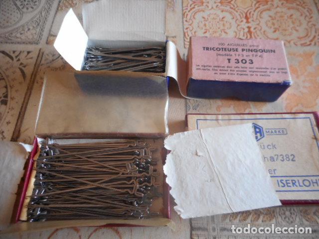 Antig&uuml;edades: LOTE 2 CAJAS DE AGUJAS DE TEJER - Foto 5