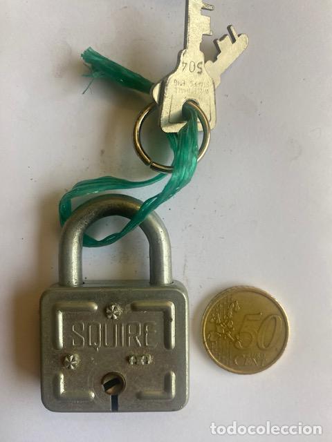 Antig&uuml;edades: Candado Squire Ingles con dos llaves - Foto 1