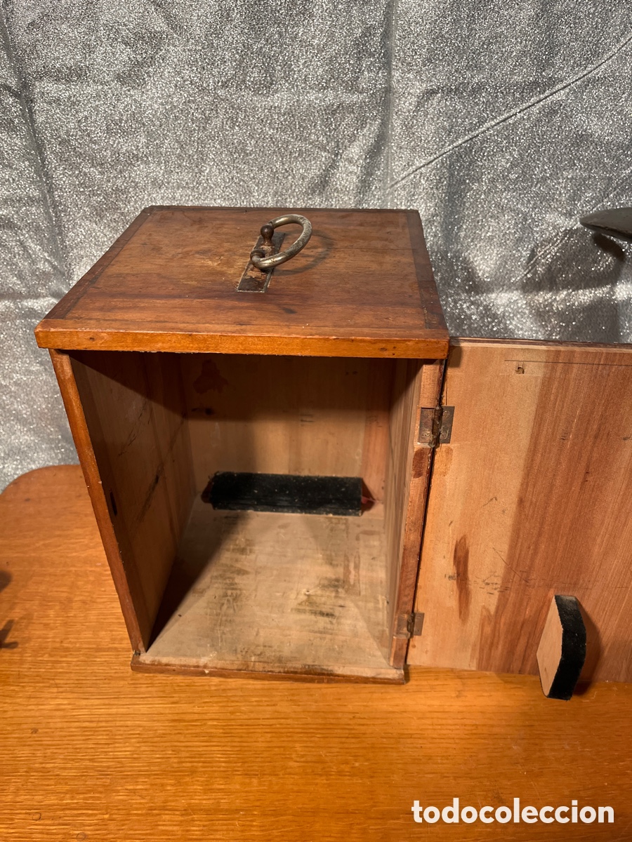 Antig&uuml;edades: Microscopio Siglo XIX , Bronce, Caja madera - Foto 16