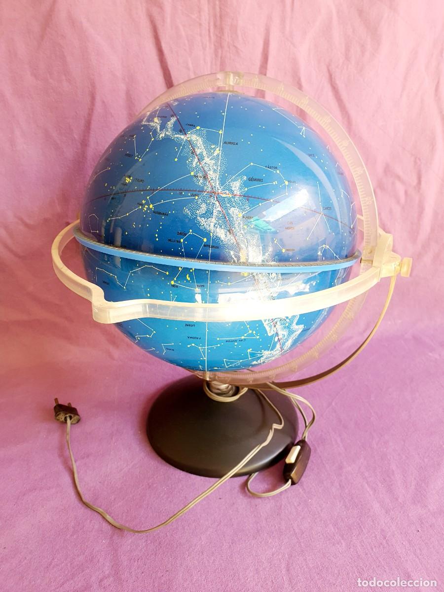 Antig&uuml;edades: Esfera, globo celeste con luz. 1968. - Foto 2