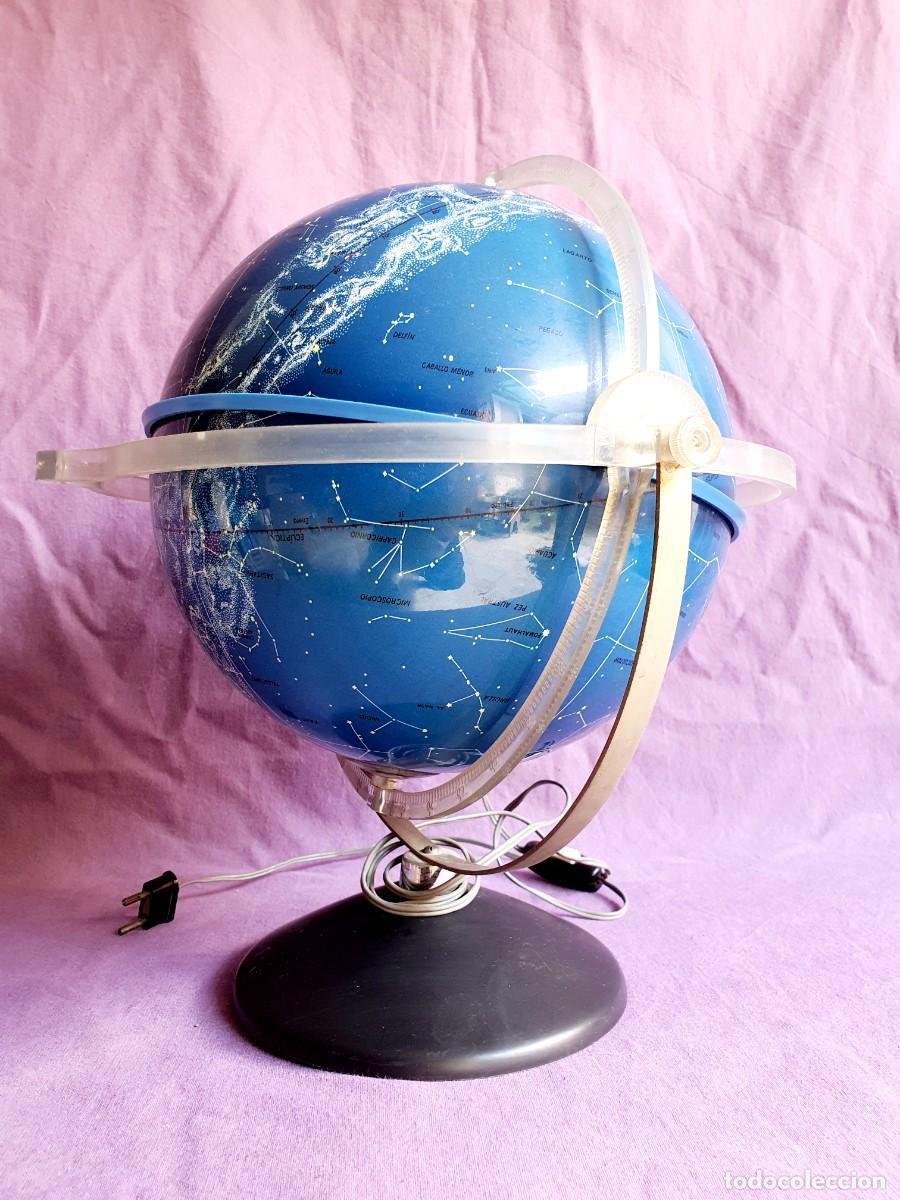 Antig&uuml;edades: Esfera, globo celeste con luz. 1968. - Foto 5