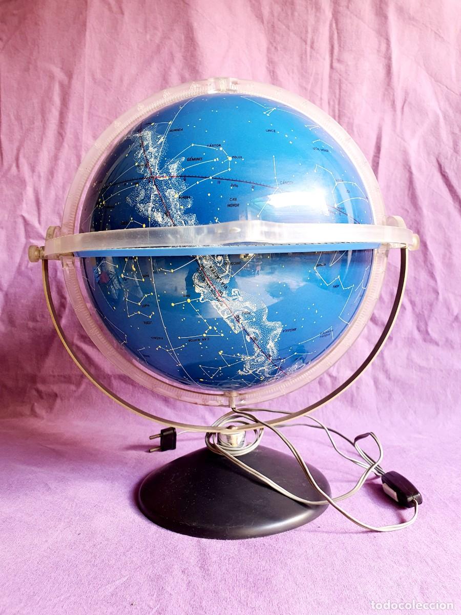 Antig&uuml;edades: Esfera, globo celeste con luz. 1968. - Foto 6