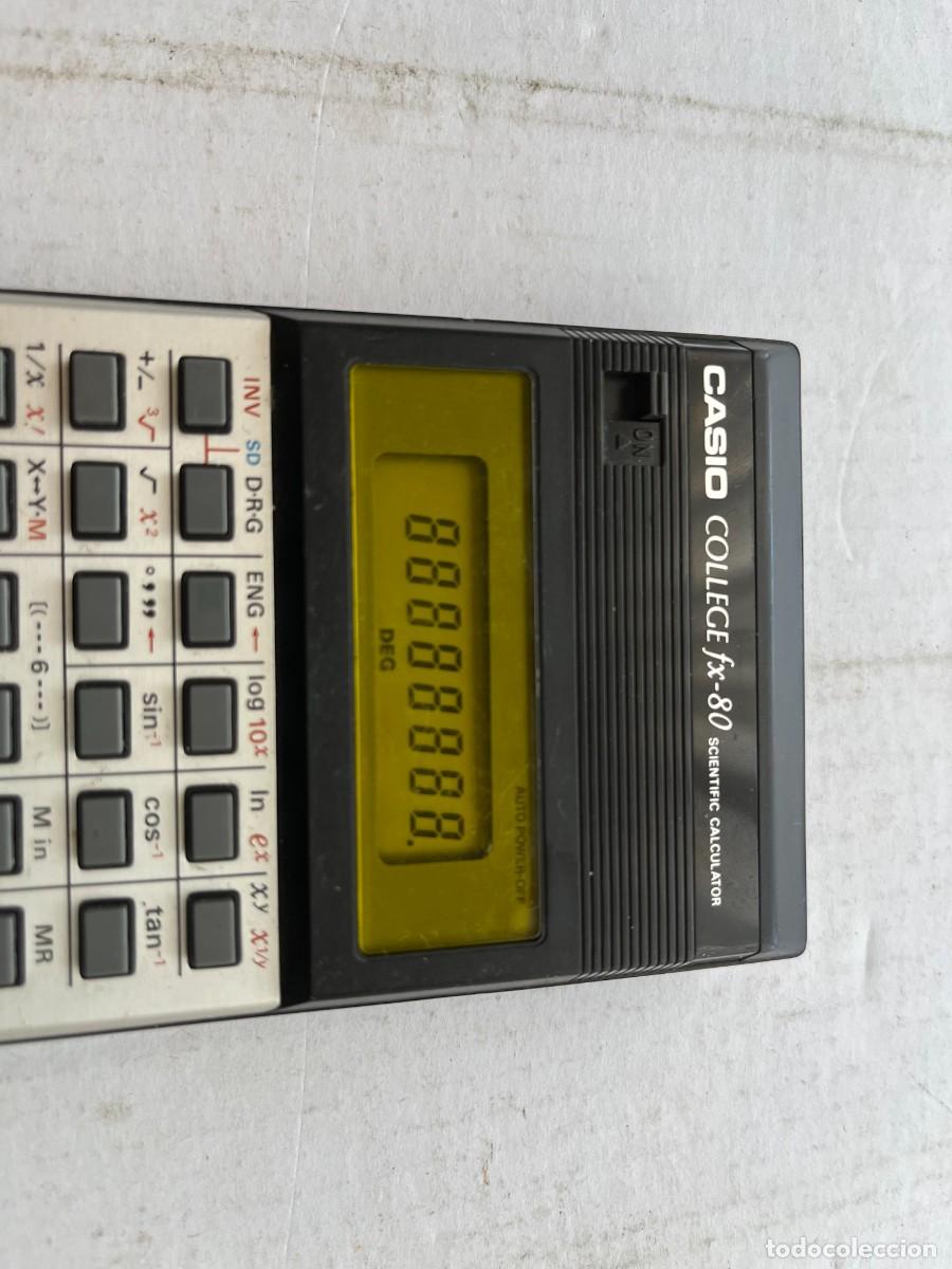 Antig&uuml;edades: CALCULADORA CASIO COLLEGE FX 80 calculo - Foto 4