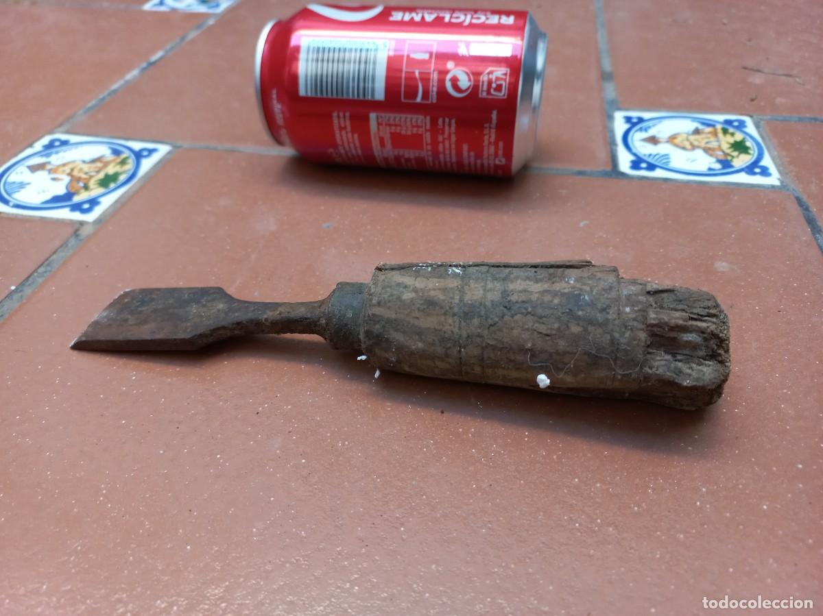Antig&uuml;edades: antiguo formon cincel de carpintero - Foto 3