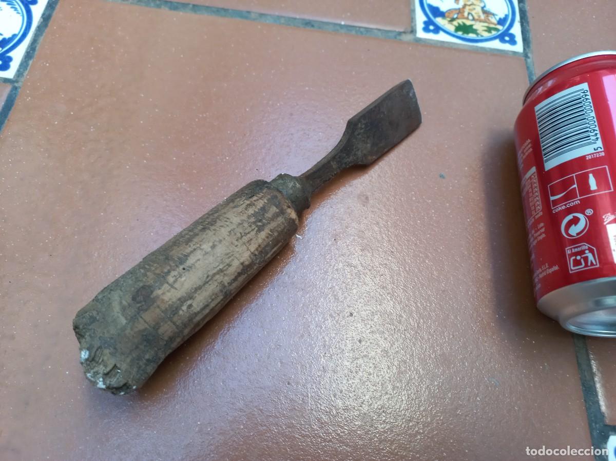 Antig&uuml;edades: antiguo formon cincel de carpintero - Foto 4
