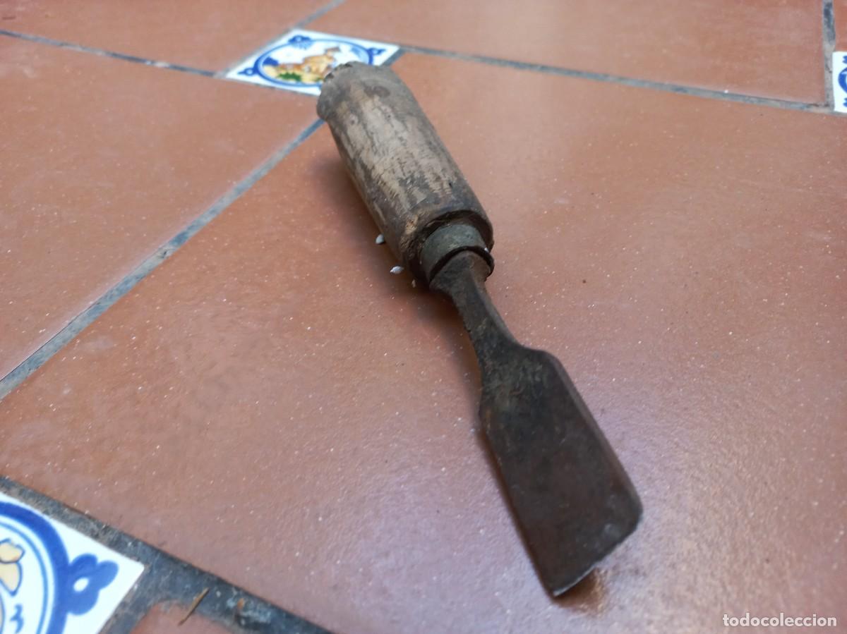 Antig&uuml;edades: antiguo formon cincel de carpintero - Foto 6