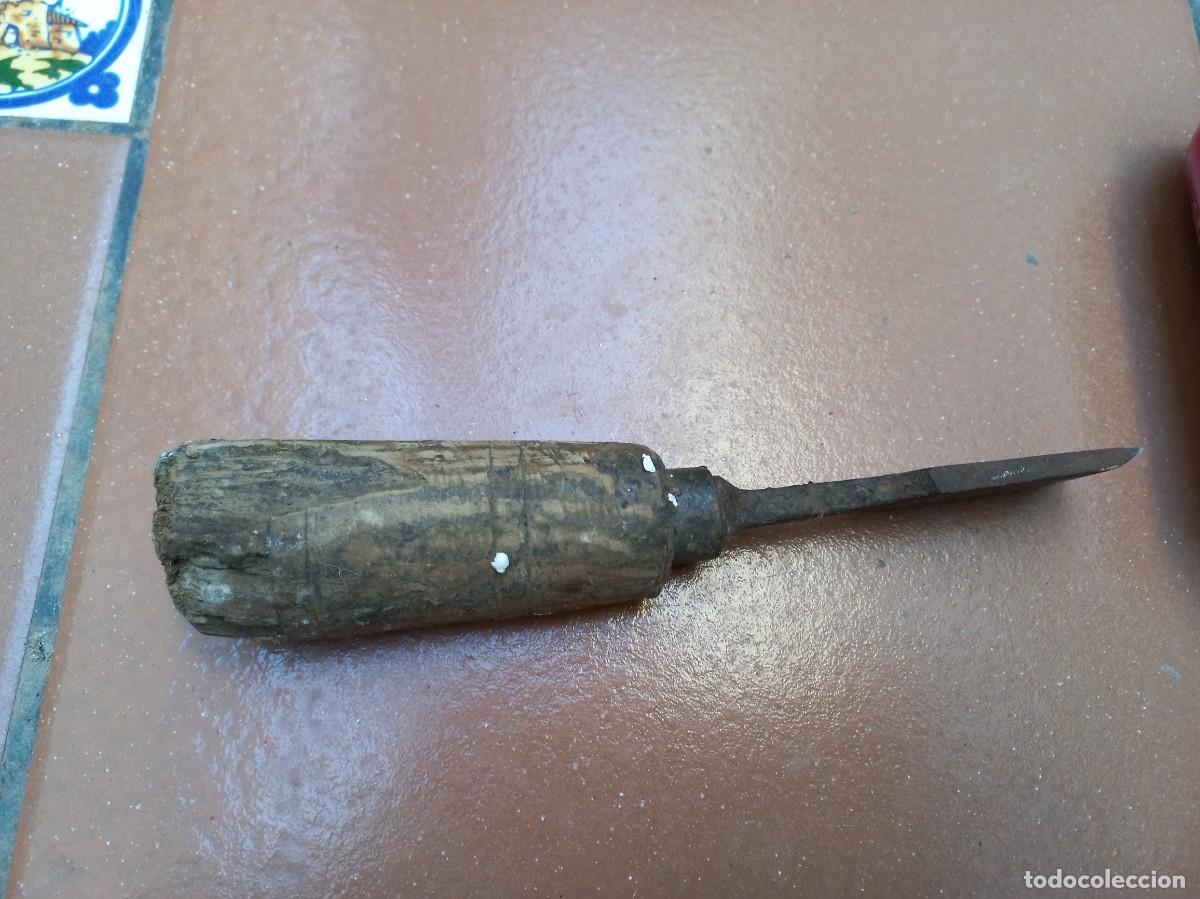 Antig&uuml;edades: antiguo formon cincel de carpintero - Foto 7