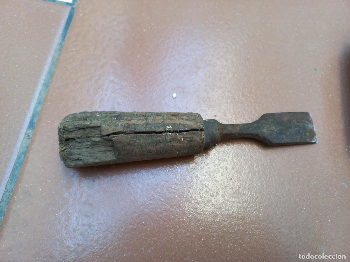Antig&uuml;edades: antiguo formon cincel de carpintero - Foto 11