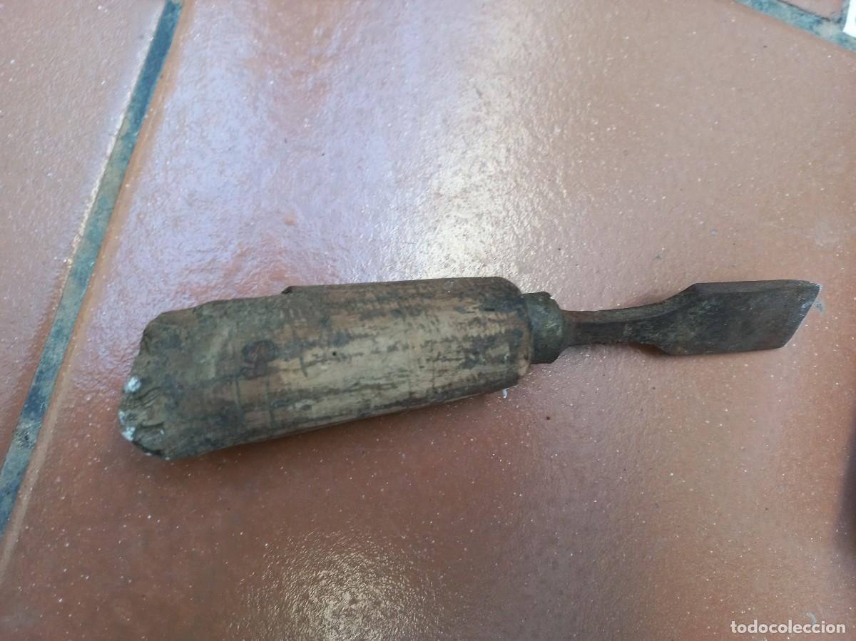 Antig&uuml;edades: antiguo formon cincel de carpintero - Foto 12