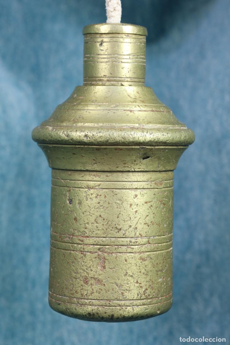 Antig&uuml;edades: Plomada para construcci&oacute;n sin nuez S.XIX Construction plumb bob without nut. - Foto 1
