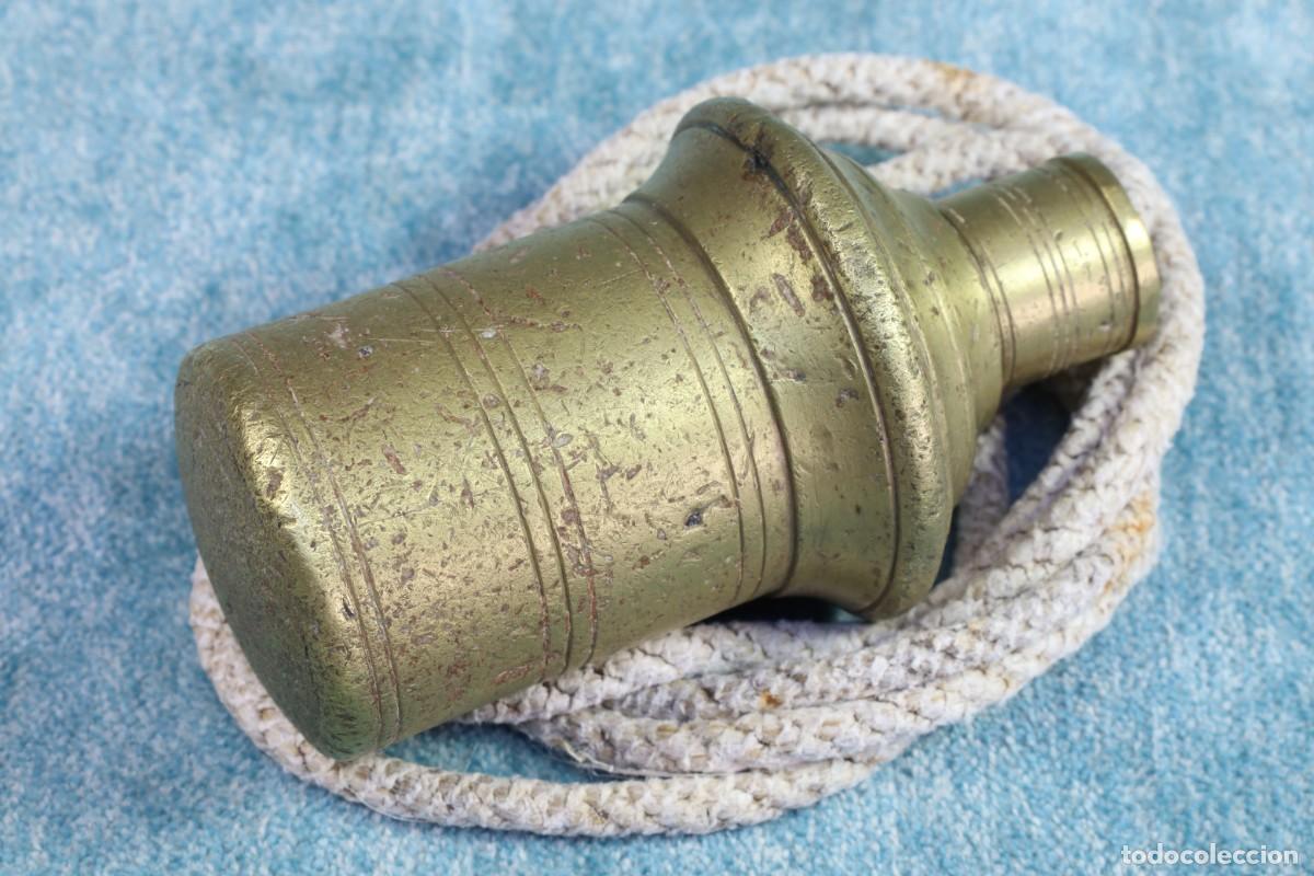 Antig&uuml;edades: Plomada para construcci&oacute;n sin nuez S.XIX Construction plumb bob without nut. - Foto 2